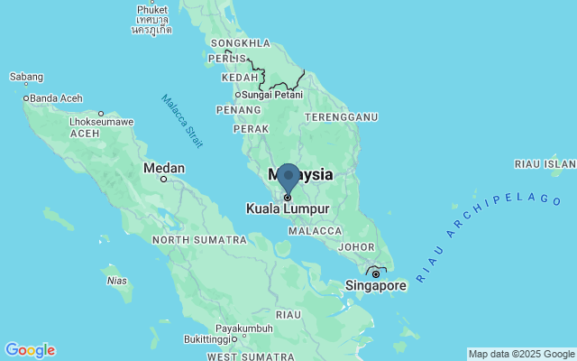 Kaart met locatie Kuala Lumpur Aquaria